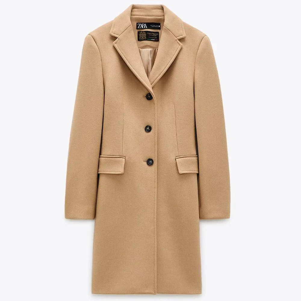 Zara Manteco Wool Blend Coat - Picture 7 of 11